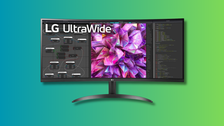 This 34″ LG Curved IPS Monitor Is 50% Off Right Now